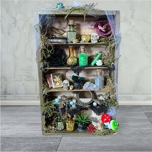 Halloween Mini Witchy Shelf / Handmade